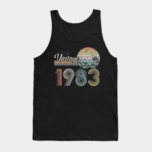 Vintage 1983 Design 37 Years Old 37th birthday for Men Women Tank Top